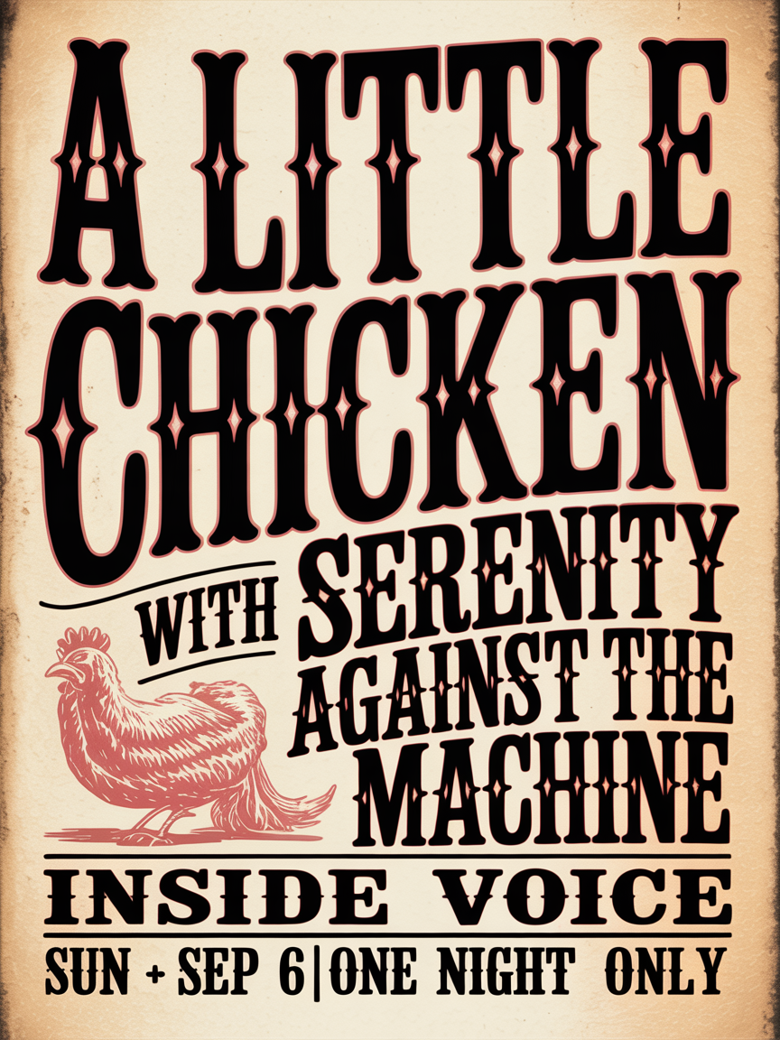 Poster: A Little Chicken at Inside Voice